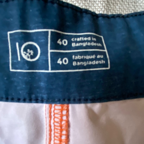 tentree Mens Orange Swim Beach Vacation Suit Shorts.Sz-40 - Picture 13 of 16